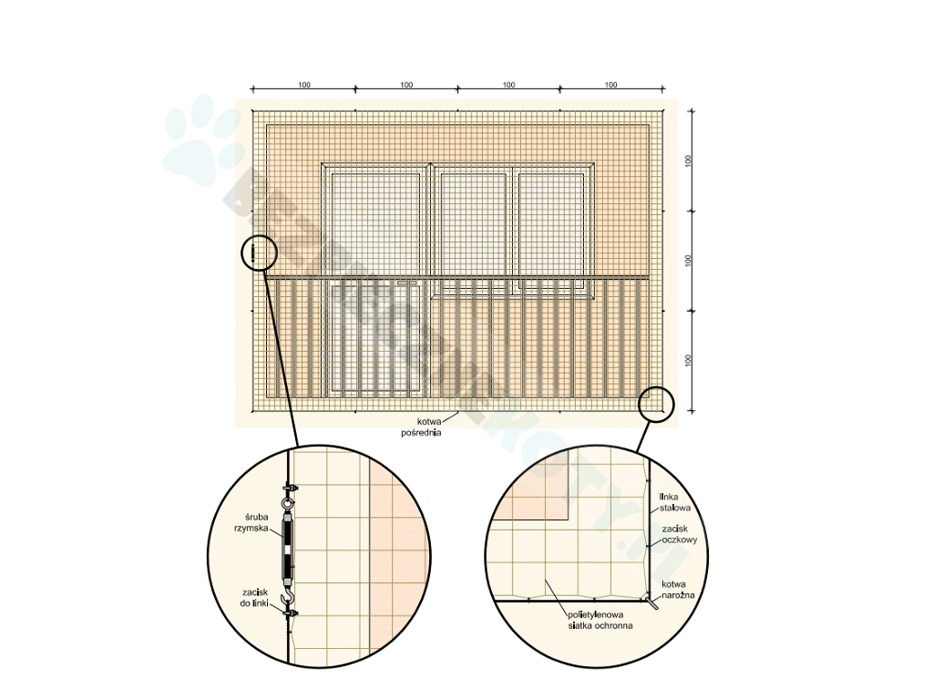 siatka na balkon, kocia siatka, siatka zabezpieczająca